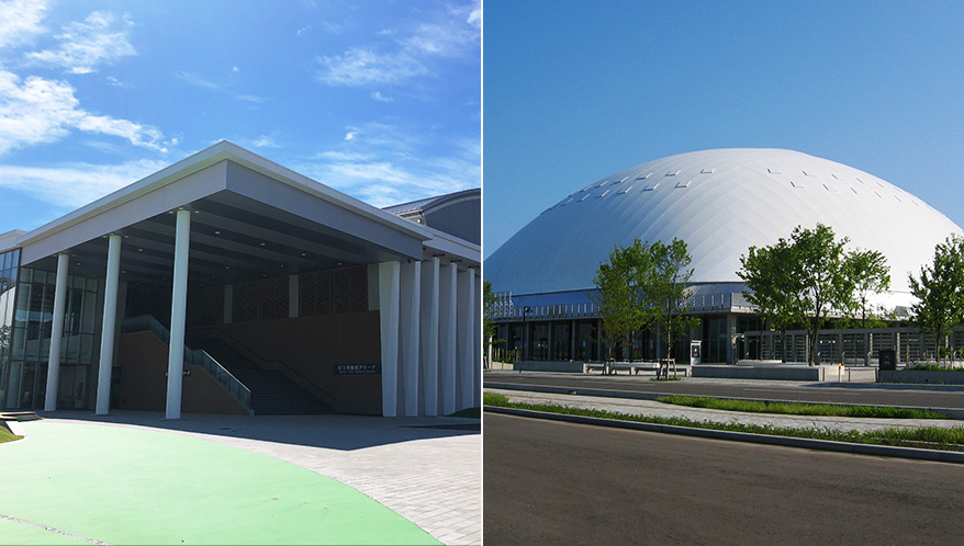 むつ市体育館とウェルネスパーク